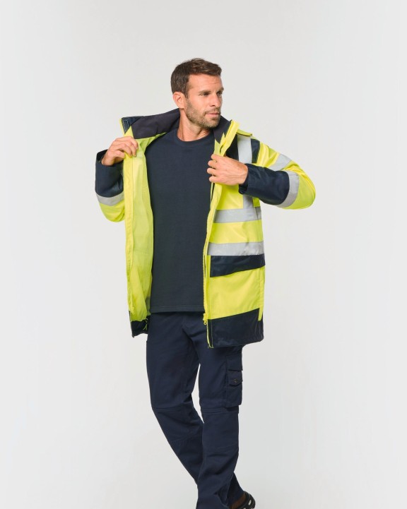 Veste personnalisable WK. DESIGNED TO WORK Parka de sécurité recyclée 4 en 1 unisexe