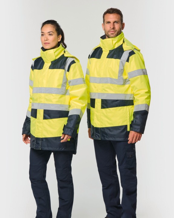 Veste personnalisable WK. DESIGNED TO WORK Parka de sécurité recyclée 4 en 1 unisexe