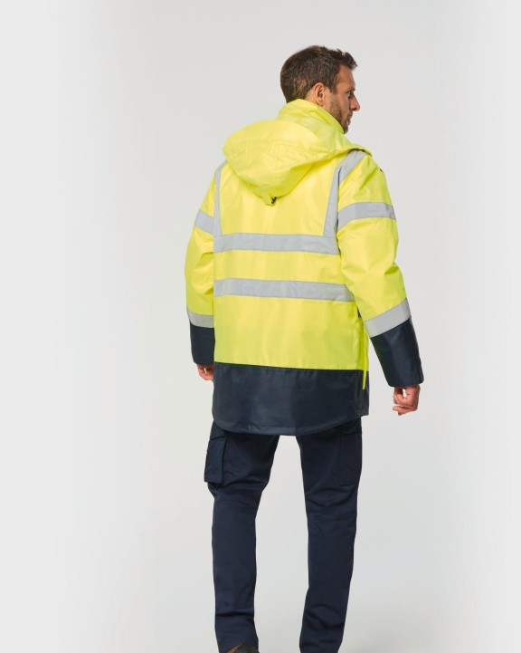 Veste personnalisable WK. DESIGNED TO WORK Parka de sécurité recyclée 4 en 1 unisexe