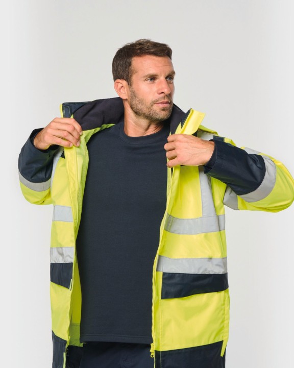 Veste personnalisable WK. DESIGNED TO WORK Parka de sécurité recyclée 4 en 1 unisexe