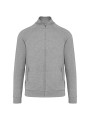 WK. DESIGNED TO WORK Veste molleton coton manches raglan unisexe gris oxford personnalisable