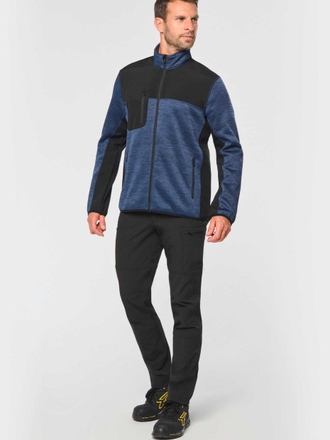 Vestes à personnaliser WK. DESIGNED TO WORK Veste recyclée en polytricot homme 