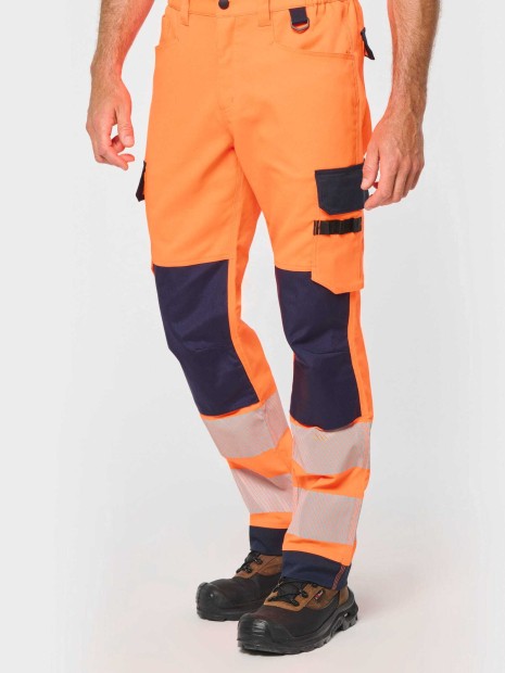 Pantalons à personnaliser WK. DESIGNED TO WORK Pantalon de sécurité recyclé multipoches unisexe 