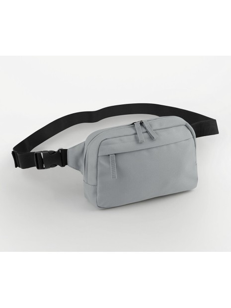 BAG BASE PREMIUM RECYCLED CROSS BODY BAG PURE GREY personnalisable