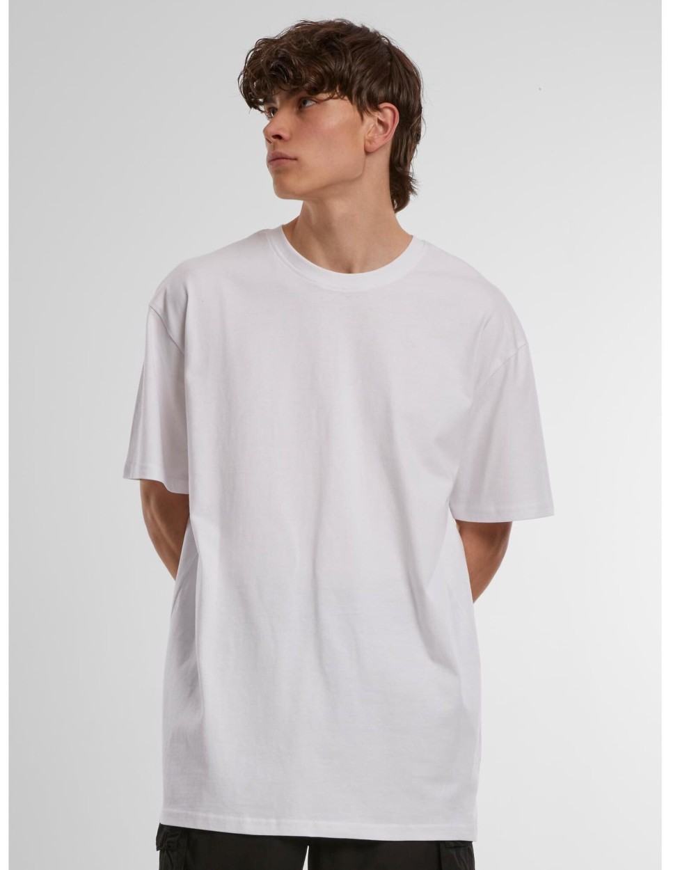 T-shirt BUILD YOUR BRAND ORGANIC HEAVY OVERSIZE TEE voor bedrukking &amp; borduring