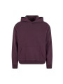 BUILD YOUR BRAND FLUFFY HOODY plum purple personnalisable