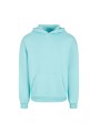 BUILD YOUR BRAND FLUFFY HOODY beryl blue personnalisable