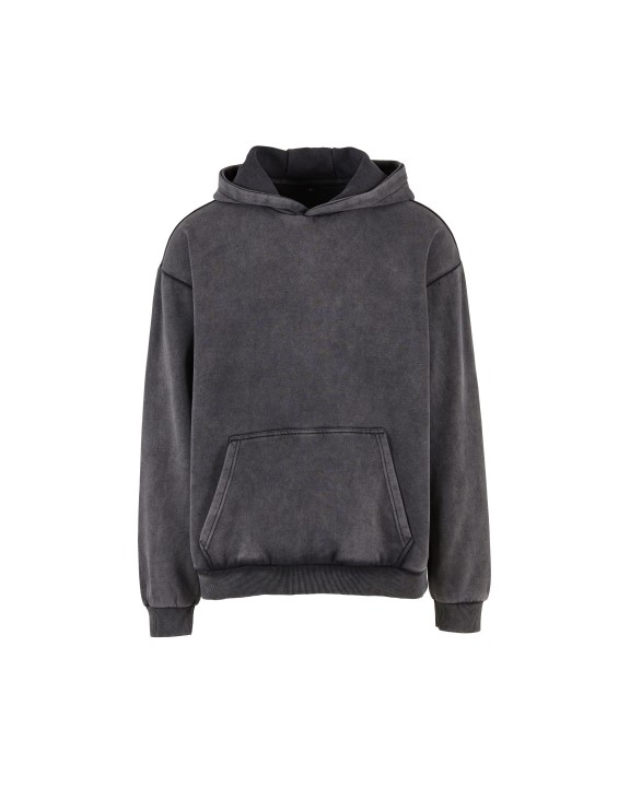 BUILD YOUR BRAND STONEWASH HEAVY HOODIE Sweatshirt personalisierbar