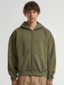Sweat-shirts à personnaliser BUILD YOUR BRAND STONEWASH HEAVY ZIP HOODIE 