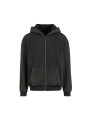 BUILD YOUR BRAND STONEWASH HEAVY ZIP HOODIE magnet personnalisable