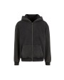 BUILD YOUR BRAND STONEWASH HEAVY ZIP HOODIE Sweatshirt personalisierbar