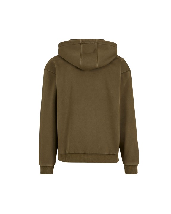 BUILD YOUR BRAND STONEWASH HEAVY ZIP HOODIE Sweatshirt personalisierbar