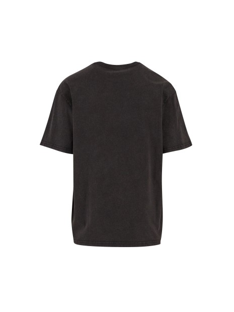 BUILD YOUR BRAND STONEWASH HEAVY LOOSE TEE noir personnalisable
