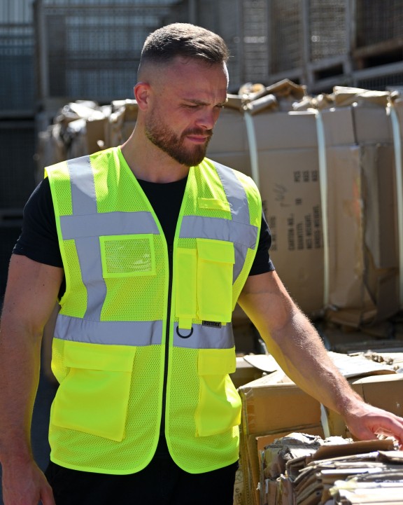 KORNTEX MESH MULTIFUNCTIONAL SAFETY VEST "LARISA" Warnweste personalisierbar