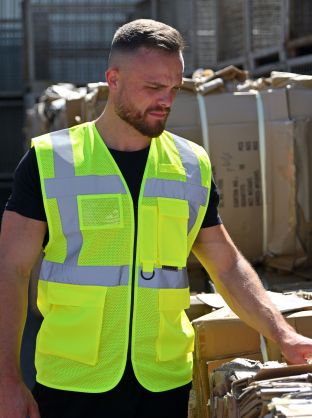 MESH MULTIFUNCTIONAL SAFETY VEST "LARISA"