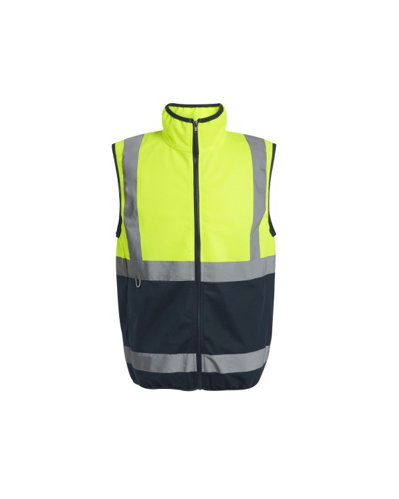 REGATTA HI-VIS PRO FULL ZIP GILET Warnweste personalisierbar