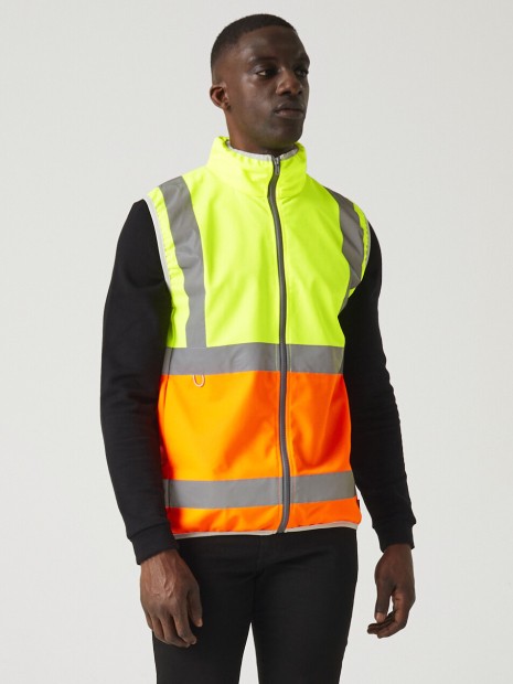 Gilets de sécurité à personnaliser REGATTA HI-VIS PRO FULL ZIP GILET 