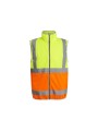 REGATTA HI-VIS PRO FULL ZIP GILET jaune/orange personnalisable