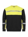 PROJOB 7101 PROGRESSION SWEAT COL ROND noir/jaune personnalisable