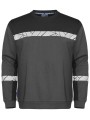 PROJOB 7101 PROGRESSION SWEAT COL ROND gris/noir personnalisable