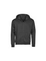 TEE JAYS URBAN HOODED FULL ZIP SWEATSHIRT noir personnalisable