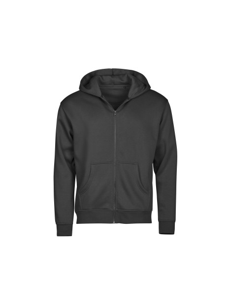 TEE JAYS URBAN HOODED FULL ZIP SWEATSHIRT noir personnalisable