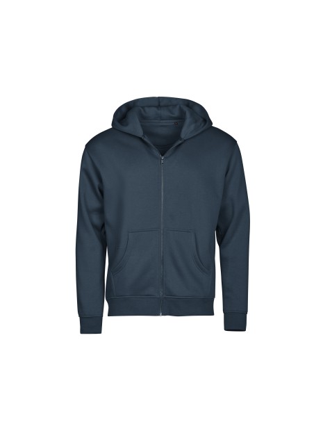 TEE JAYS URBAN HOODED FULL ZIP SWEATSHIRT bleu encre personnalisable