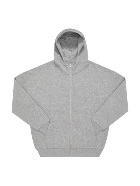 B&C Influence Zip Hood gris sport personnalisable