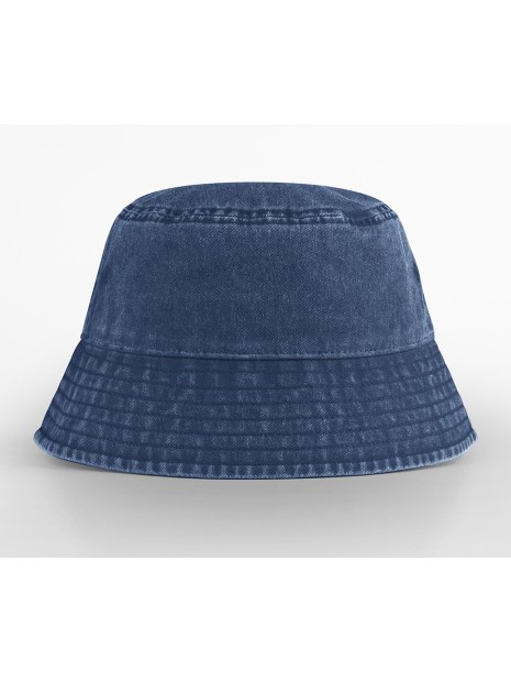 BEECHFIELD VINTAGE BUCKET HAT vintage denim personnalisable