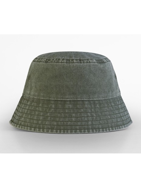 BEECHFIELD VINTAGE BUCKET HAT vintage olive personnalisable