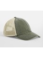 BEECHFIELD 6 PANEL VINTAGE TRUCKER vintage olive/stone personnalisable