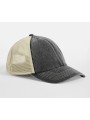BEECHFIELD 6 PANEL VINTAGE TRUCKER vintage black/stone personnalisable