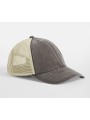 BEECHFIELD 6 PANEL VINTAGE TRUCKER vintage brown/stone personnalisable