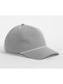 BEECHFIELD Rope Detail Golf Cap gris clair/blanc personnalisable