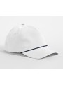 BEECHFIELD Rope Detail Golf Cap blanc/bleu marine personnalisable