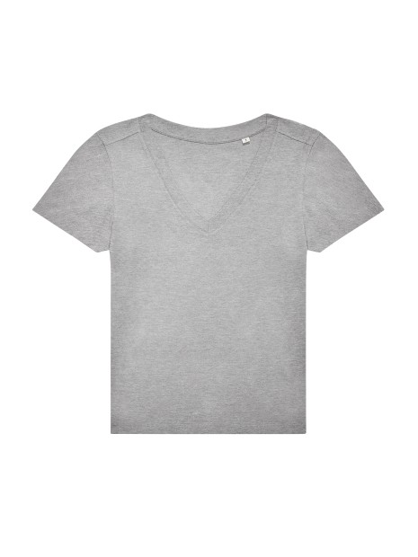 B&C #E150 V T-Shirt /women gris sport personnalisable