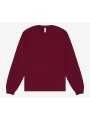 BELLA-CANVAS Unisex Heavy Boxy Long Sleeve Tee maroon personnalisable