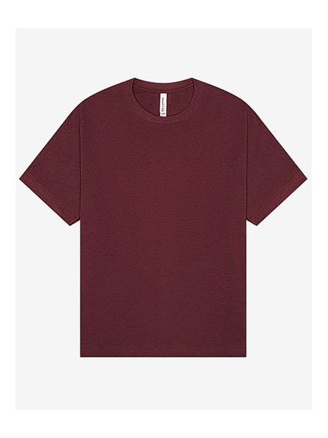 BELLA-CANVAS Unisex Heavy Boxy Tee maroon personnalisable