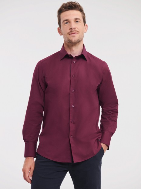 Chemises à personnaliser RUSSELL Chemise fittée homme manches longues 