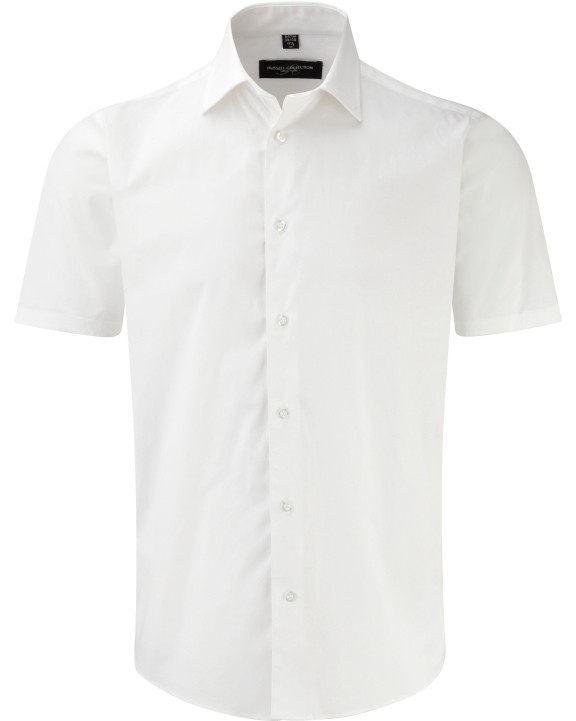 Hemd RUSSELL Men's Easy Care Fitted overhemd met korte mouwen voor bedrukking &amp; borduring