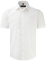 RUSSELL Chemise fittée homme manches courtes blanc personnalisable
