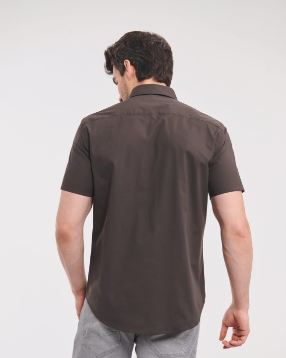 Hemd RUSSELL Men's Easy Care Fitted overhemd met korte mouwen voor bedrukking &amp; borduring