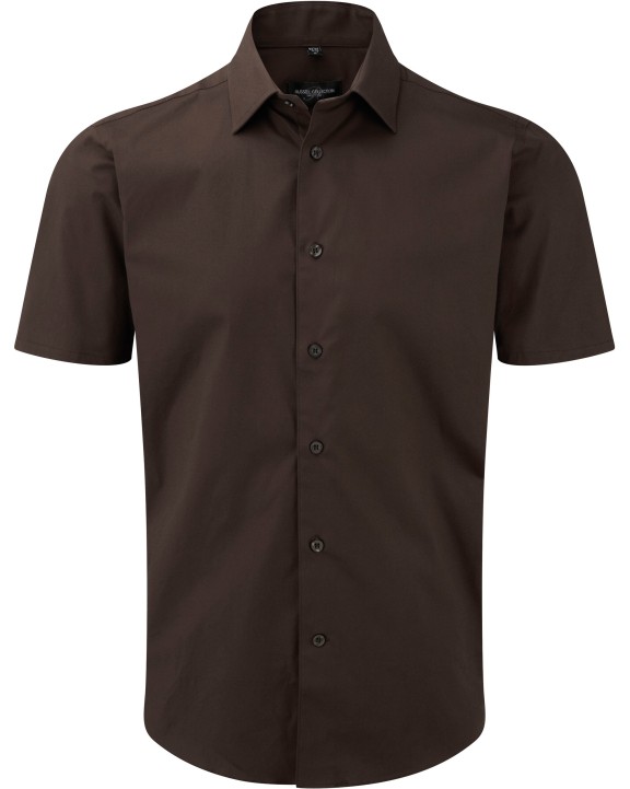 Hemd RUSSELL Men's Easy Care Fitted overhemd met korte mouwen voor bedrukking &amp; borduring