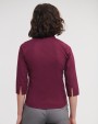 RUSSELL Ladies'' 3/4 Sleeve Easy Care Fitted Shirt Hemd personalisierbar
