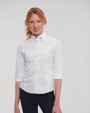 RUSSELL Ladies'' 3/4 Sleeve Easy Care Fitted Shirt Hemd personalisierbar