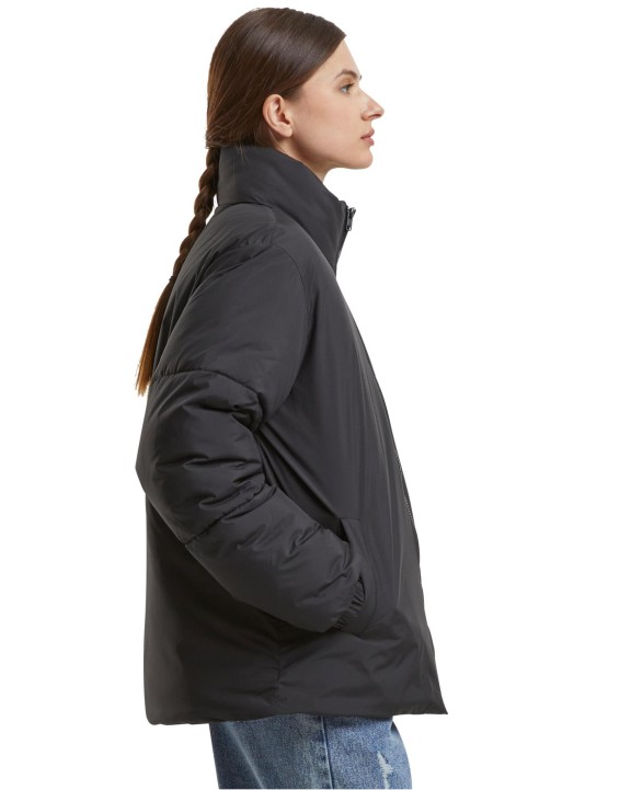 BUILD YOUR BRAND Ladies Loose Puffer Jacket Jacke personalisierbar