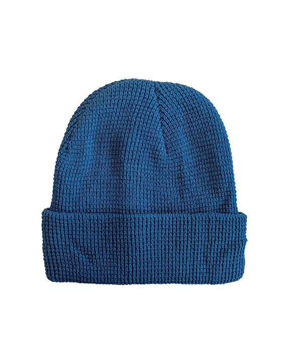 L-MERCH Knitted Beanie Waffle Look Mütze, Schal & Handschuh personalisierbar