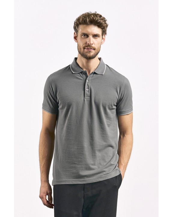 Poloshirt PROMODORO Unisex Polo Contrast Stripes voor bedrukking &amp; borduring