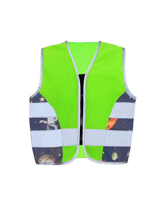 KORNTEX Children´s Safety Vest Action Aerospace CO² Neutral Warnweste personalisierbar