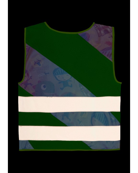 Fluohesje KORNTEX Children´s Safety Vest Action Fantasy CO² Neutral voor bedrukking &amp; borduring